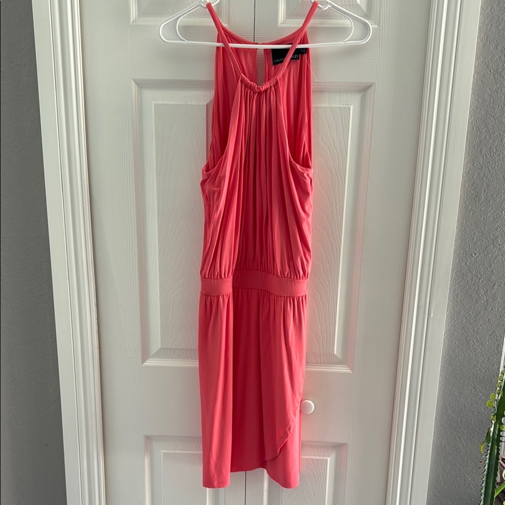 Cynthia Rowley Pink Halter High Low Sundress